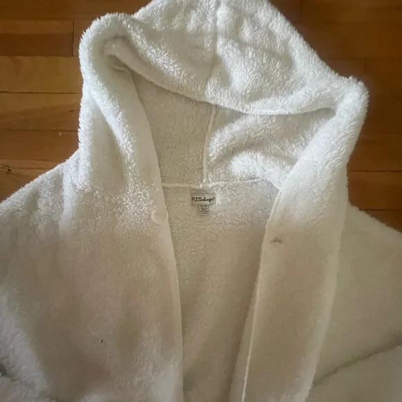 PJ Salvage Plush Sherpa Cream Cardigan
Hoodie Jacket Soft! X Large EUC Pockets - Picture 3 of 4
